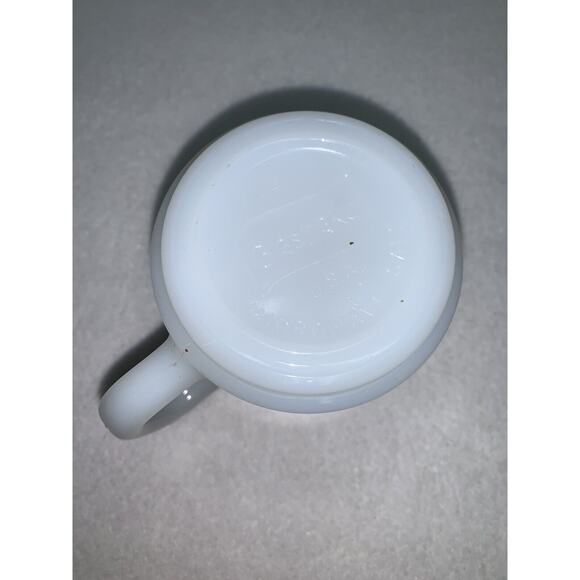 Mom the Queen of My Heart Glasbake USA Milk Glass Mug Mothers Day Gift Orange - Picture 6 of 9